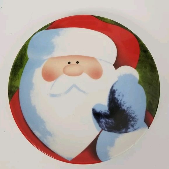 Chritsmas Santa Claus 6.5" Ceramic Cookie Plate - Picture 1 of 6
